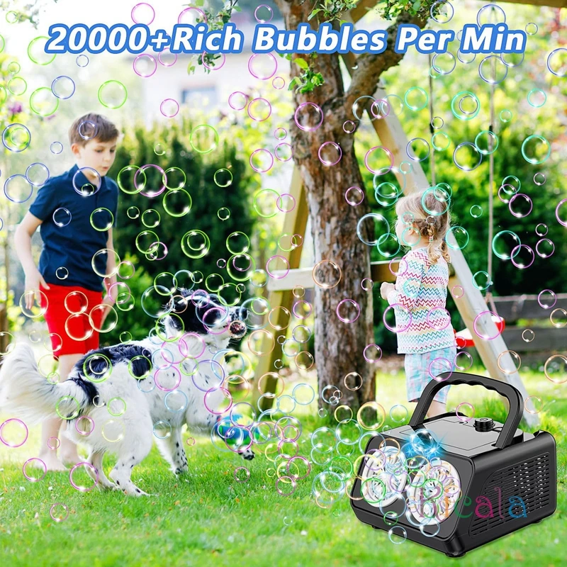 Automatische bellenmachine Professionele bellen voor kinderen Maker 2 modi 26 gaten Draagbare elektrische bellenblazer Speelgoed voor feesten