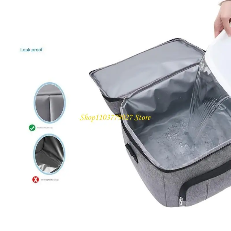 C4DF Waterproof Thermal Lunch Bag With Reinforced Handles for Daily Commutes Office School Outdoor