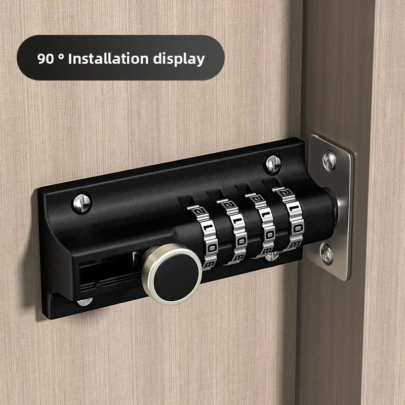 Safety zinc alloy anti-theft bolt machinery 4 sets of digital combination code lock wooden door storage cabinet tongue cam lock