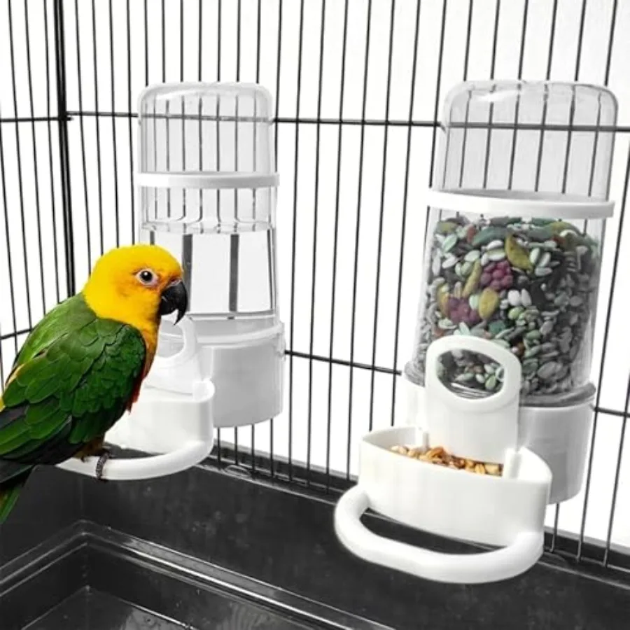 【Spot goods】Automatic Bird Feeder and Water Dispenser 2PCS Cage Accessories for Parrots Budgie Lovebirds Parakeet Cockatiel - F view 6