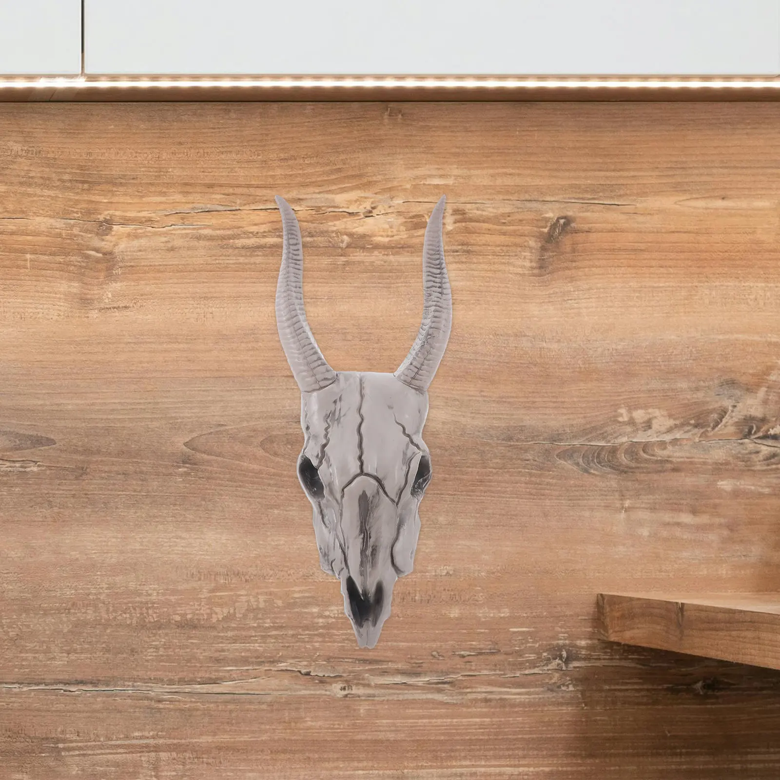 

Dark Aesthetic Skull Goat Head Wall Hanging Unique Plastic Horror Decor for Haunted House Vibe Spooky Indoor Wall Art Halloween