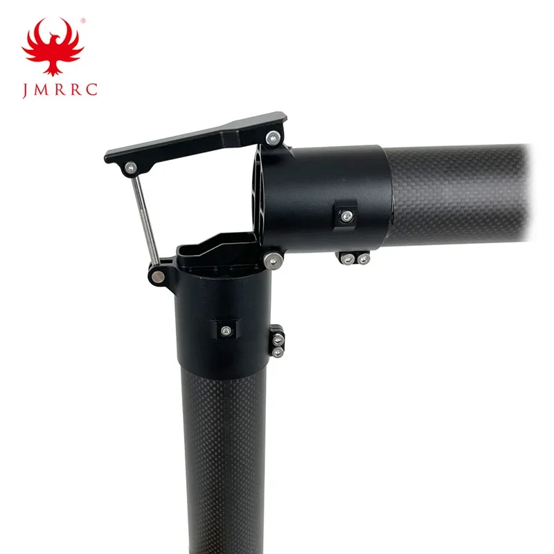 SkyDElJMRRC 50mm Aluminum Alloy Carbon Fiber Tube Connector 50mm Round Folding Arm Clamp Fixture For Agricultural Drone