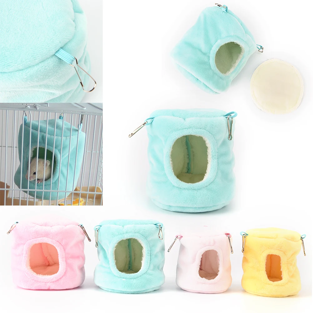 

1pcs Warm hamster hammock hanging bed house rat syrian hamsters parrot nest ferret squirrel toy pet