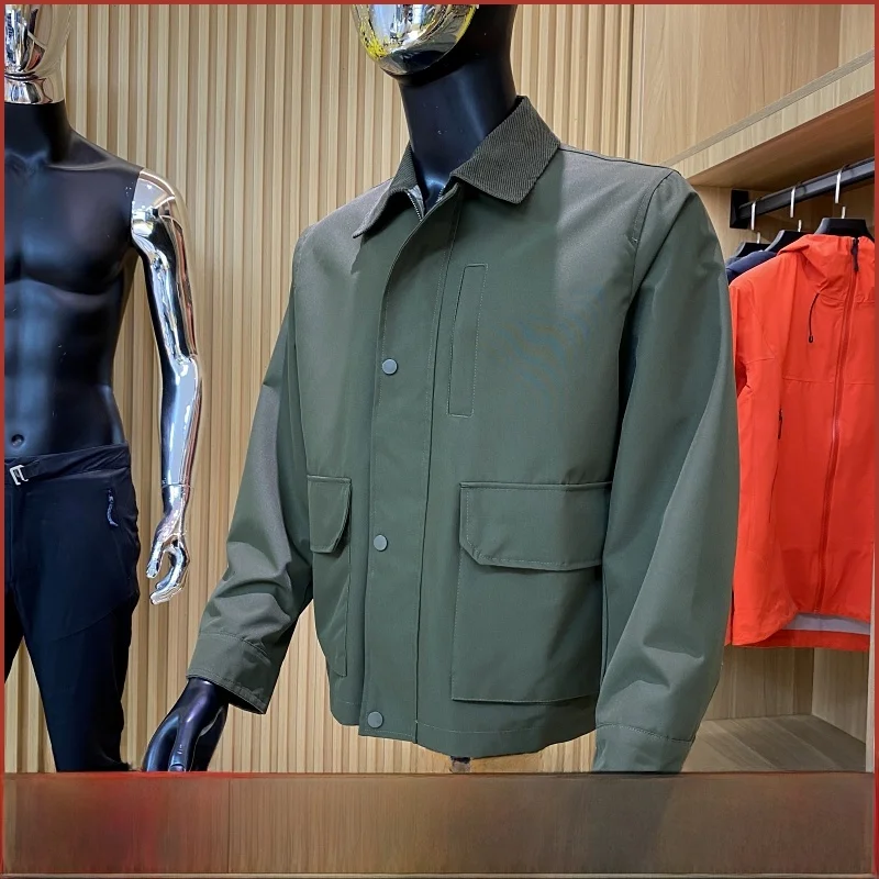 

Джинсовая одежда Waed Jaet, свободная рабочая одежда с воротником, молодежная модная весенне-осенняя линия, верхняя одежда для пар, американская верхняя одежда