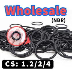 Thickness 1.2/2/4mm CS O-ring wholesale link NBR nitrile rubber gasket seal ring Waterproof rubber elastic free shipping