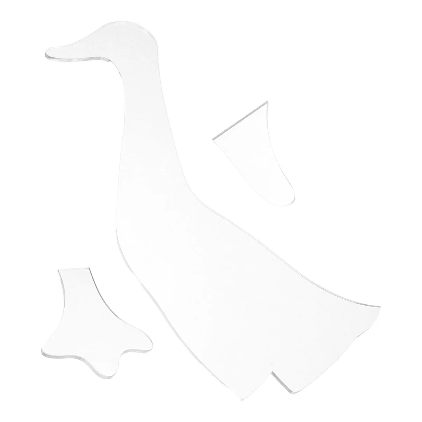 

Набор из 3 акриловых шаблонов для пэчворка: выкройки для пошива плюшевых уток, креативные прозрачные пластиковые шаблоны, инструменты для квилтинга