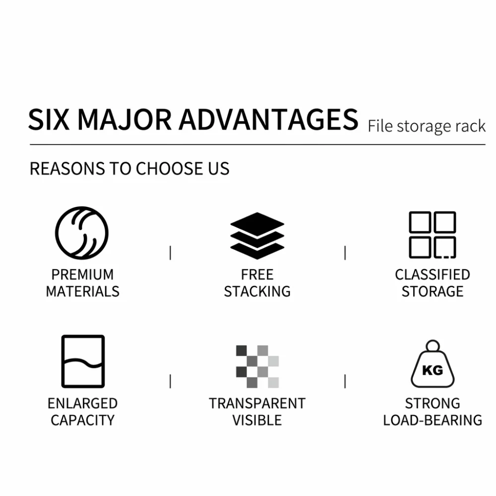 Modular Transparent Desktop File Organizer Durable Multi-Layer Paper Holder Easy Assembly Large Capacity Document Tray Desktop