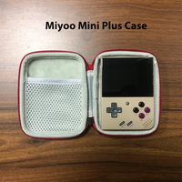 Tolex Case of Miyoo Mini Plus Retro Handheld Video Game Player 3.5Inch Screen Waterproof  Black Bag of Miyoo Portable Mini Case