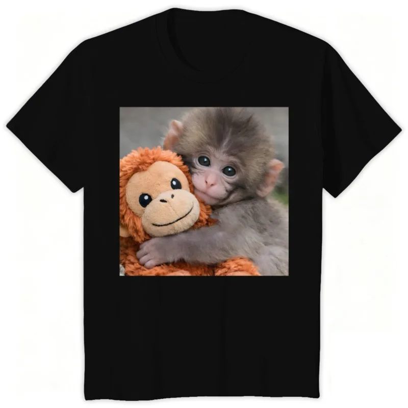 Punch Monkey Graphic T-Shirt Funny Cartoon Boxing Monkey Print Tee Y2K Streetwear Short Sleeve T-Shirt Top Women Men Gift New