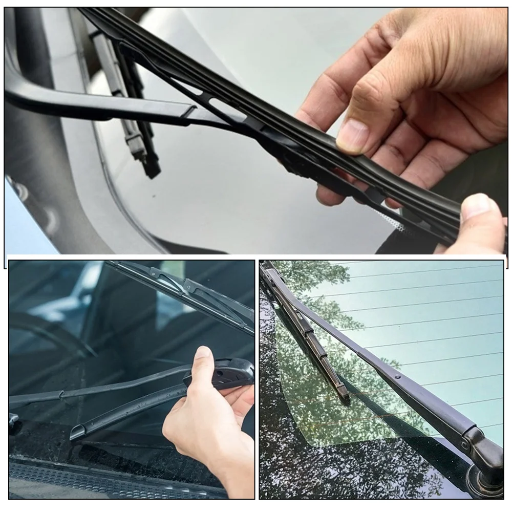 

10Pcs Reliable Windshield Wiper Rubber Inserts Sturdy Material Clear Vision Easy Installation for Vehicles Window Wiper Strip