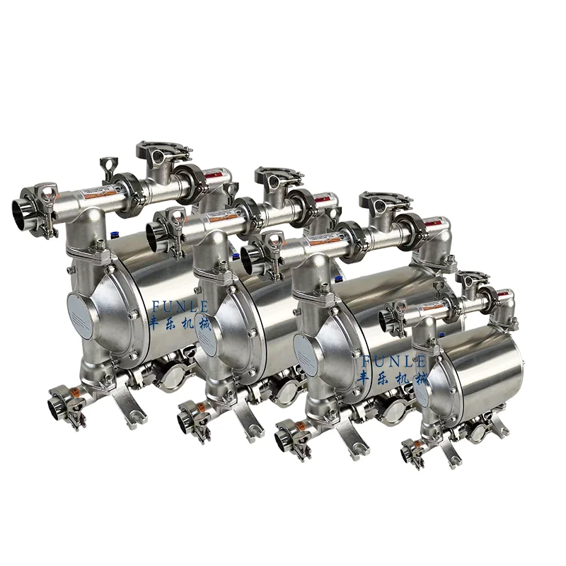 

Food grade stainless steel 304 316L pneumatic air diaphragm pump hygienic liquid transfer pump