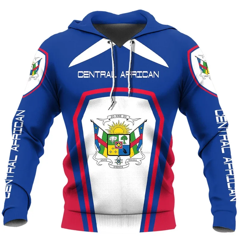 Africa Cape Verde Map Flag 3D Printed Hoodies For Men Clothes Patriotic Tracksuit National Emblem Graphic Sweatshirts Male Tops