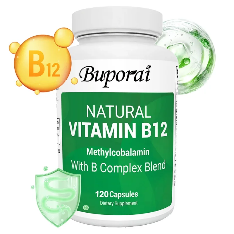 

Natural Vitamin B12 with B Complex Blend - Improve Mood, Improve Brain, Strengthen Nervous System, Promote Metabolism