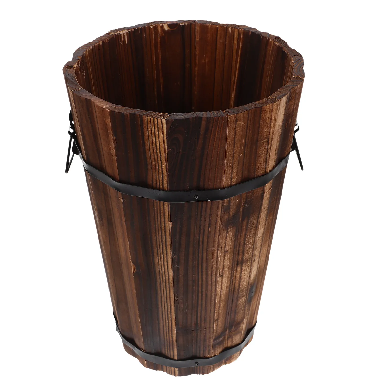 

Home Office Trash Can Farmhouse Small Bins Garbage Bathroom Waste Basket Bamboo