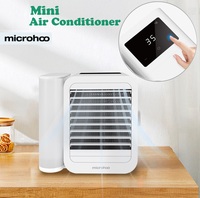 Global version Newest Microhoo 3 In 1 Mini Water Cooling Fan Touch Screen Timing Artic Cooler Humidifier Bladeless Fan