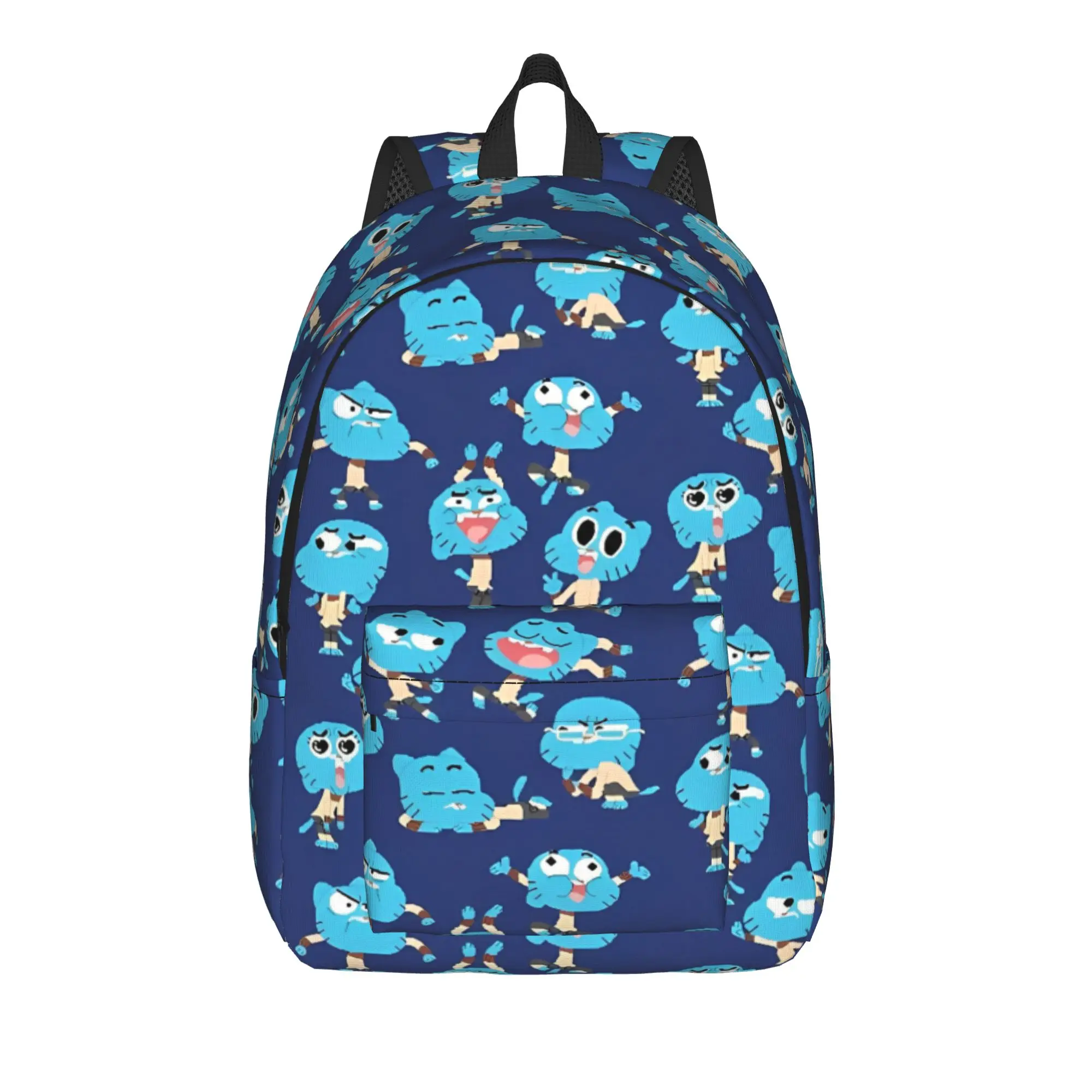 Pixel Art Backpack for Women Teenage High School Daypack Comedy The Amazing World Of Gumballs  Laptop Computer Canvas Bags