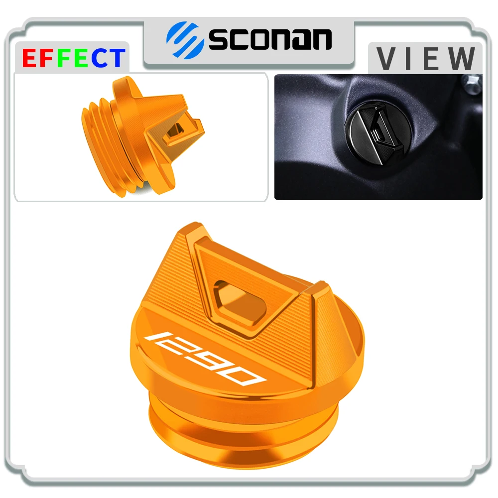 For 1290 Super Duke R EVO RR GT 1290 Super Adventure R/S Motorcycle Accessories Engine Oil Cap Plug Filler Nut Cap Cover M24*3