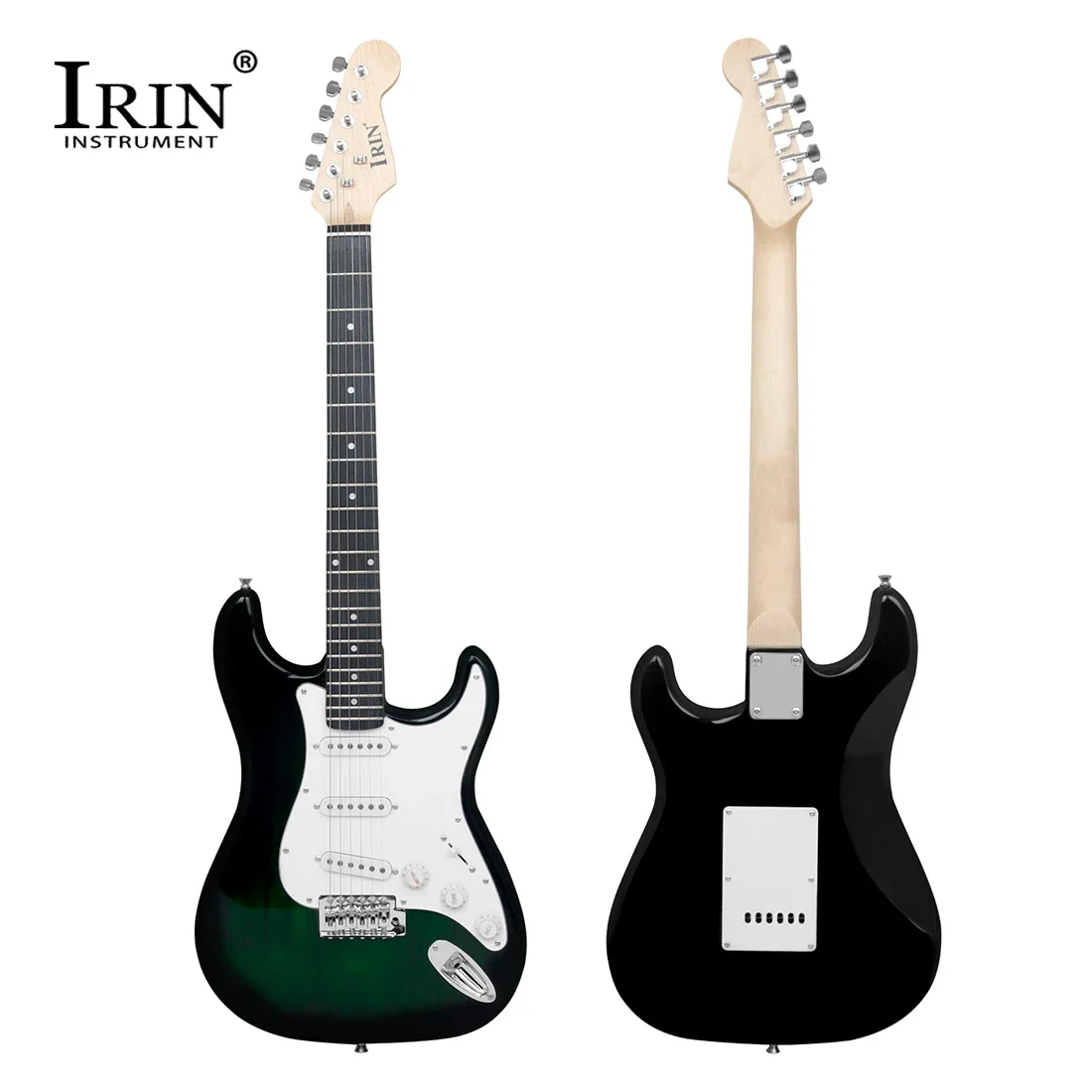 IRIN 39 Inch ST Electric Guitar 22 Fret Basswood Panel Electric Guitar Set with Case Amplifier Guitar Parts & Accessories