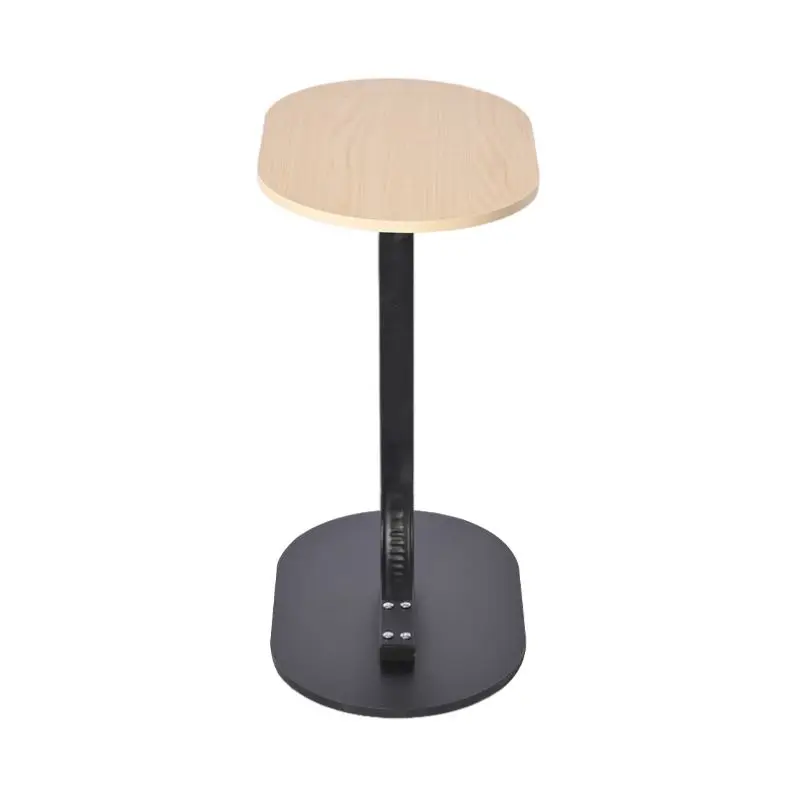 100 % hochwertiger C-förmiger Beistelltisch aus Holz, Couchtisch für Wohnzimmer und Wohnmöbel