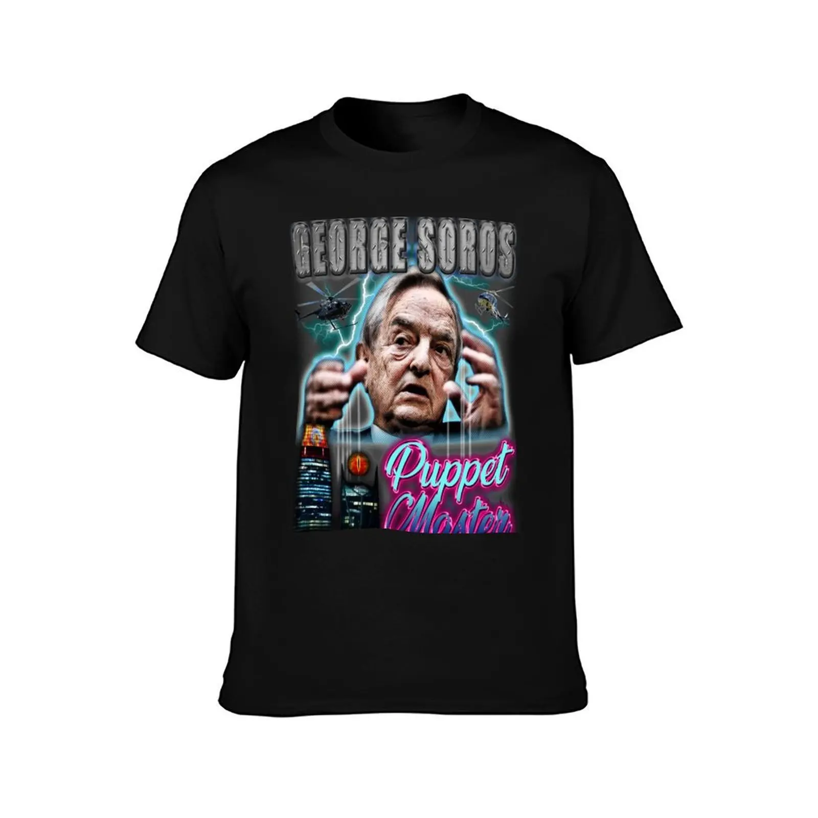 George Soros - Conspiracy tee T-Shirt Classic Print Short Sleeve Shirt T-Shirt