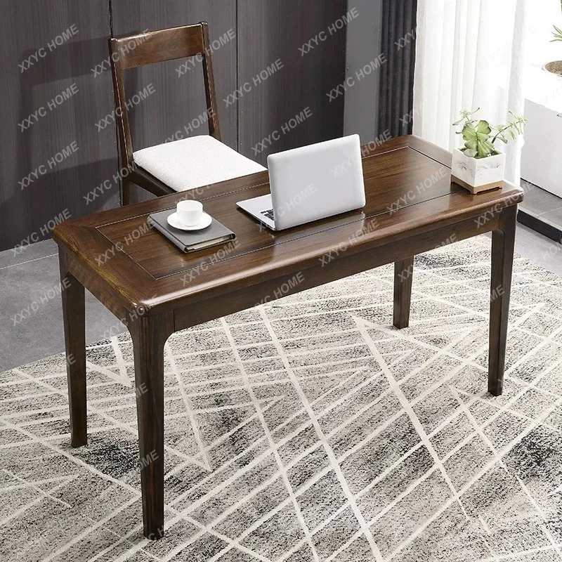 Black walnut desk simple 1.2 meters computer office modern home study table