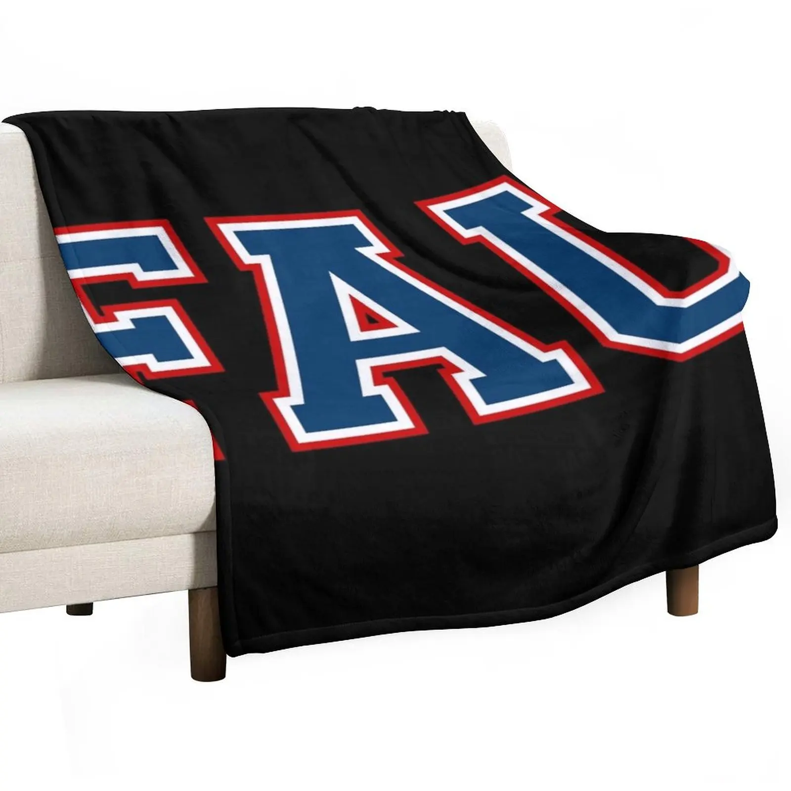 

florida atlantic university college font Throw Blanket Cute Furry Blankets