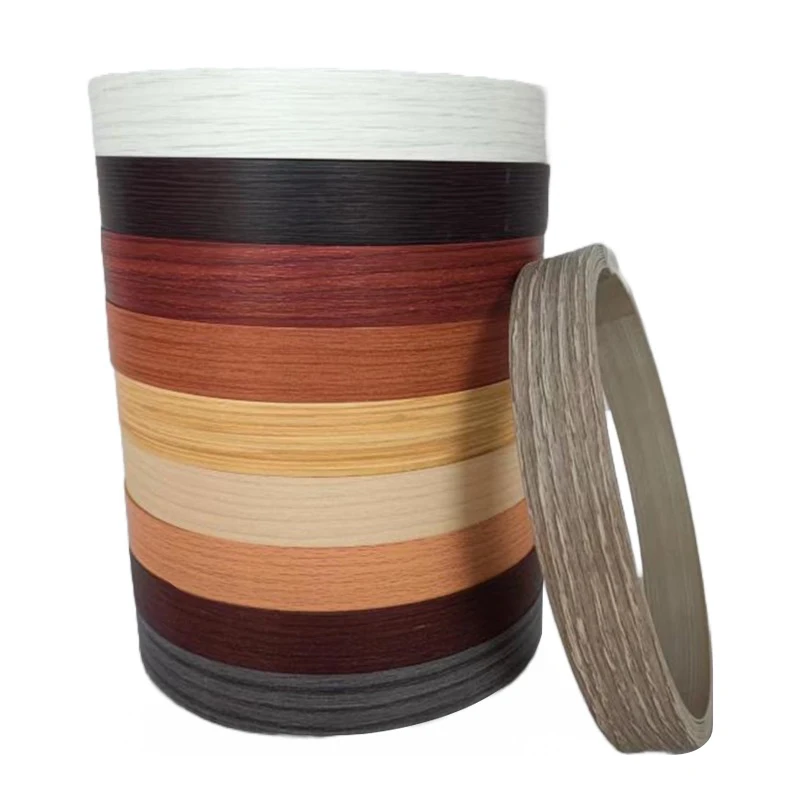 Decorative Plywood  PVC Wood Edge Strip Banding Pre-Glued Veneer Self-adhesive Furniture Tape Cabinet Surface Repair Wood Work