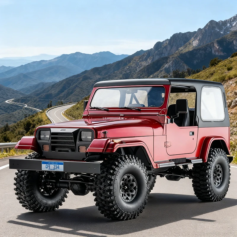 

1/10 FMS Explorer RS Red V2 RC Car For All-Terrain Exploration RC Rock Crawler Rs RC Car Adult Children's Car Toys Model Gifts