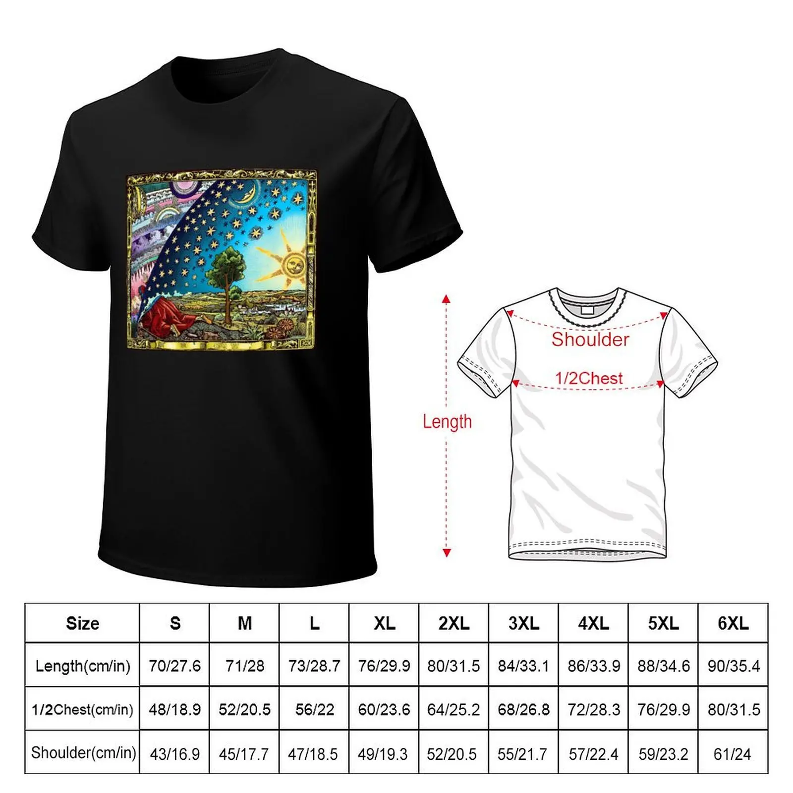 Flammarion Engraving T-Shirt Casual Work Wear T-Shirt