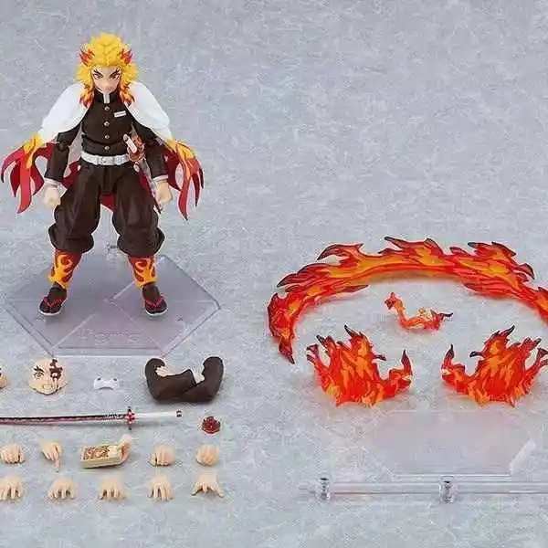 En Stock Buzzmod 1,0 2,0 Demon Slayer Kyojuro Rengoku Kyoujurou figuras de acción Anime Figura Pvc modelo juguetes regalos serie de Anime