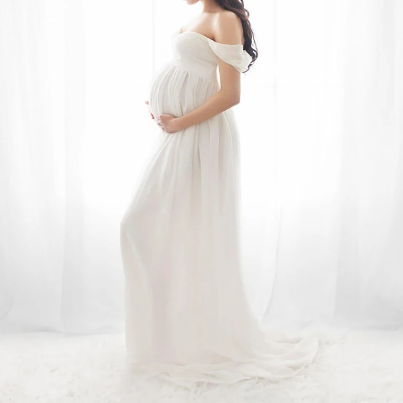 

Sexy Maternity Dresses For Photo Shoot Chiffon Pegnant Dresses Photo Session Props Gown Dresses For Pregnant Women Clothes