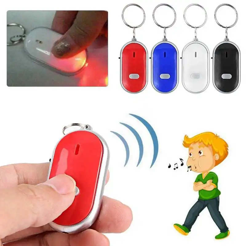 Voice Control Anti lost Device Whistle Key Finder Keychain Locator Tracer