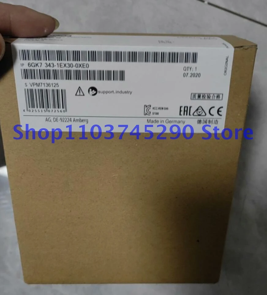 1PCS New Used to connect SIMATIC S7-300 to industrial Ethernet Brand Original 6GK7 343-1EX30-0XE0 6GK7343-1EX30-0XE0 In Box