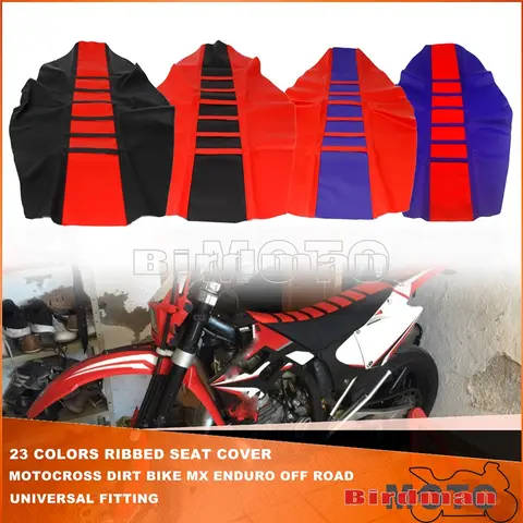 레드 커스텀 그리퍼 리브 시트 커버 시트 랩 패드 Honda CRF 250R 450R 250F 450F 베타 RR 레이싱 125 300 350 50 XR 용 미끄럼 방지