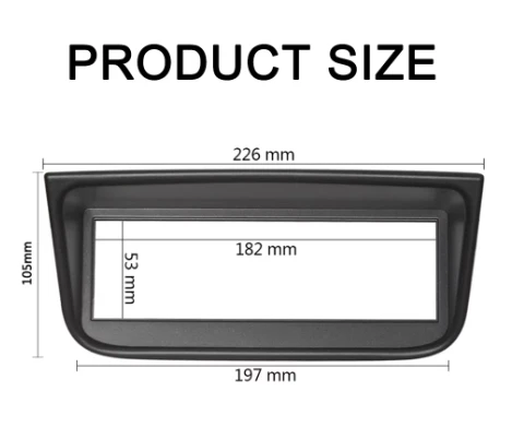 1DIN Car Radio Fascia for Peugeot 406 1995- 2005 Stereo Bezel Panel Fittling Adapter DVD Dash Mount Trim Installation Kit Frame