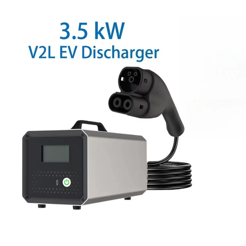 3.5kW EV Discharger V2L Adapter NACS CCS1 CCS2 EU Type F Socket Vehicle to Load Power Outlet for Electric Vehicles CE
