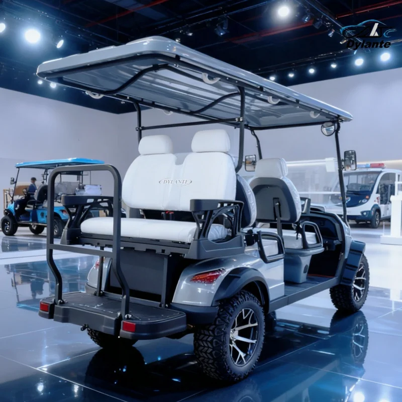 

Stylish 60V Electric Mini Golf Cart Suitable For Low-Speed Travel (10-40 km/h) In Parks Golf Courses And Hunting Grounds