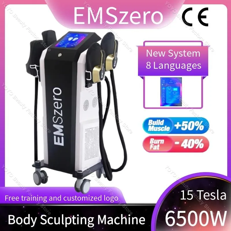 

New upgrade EMSzero Neo 6500W RF EMS body sculpting Machine 15 Tesla 200hz Muscle Stimulation Slimming Hiemt Electromagnetic