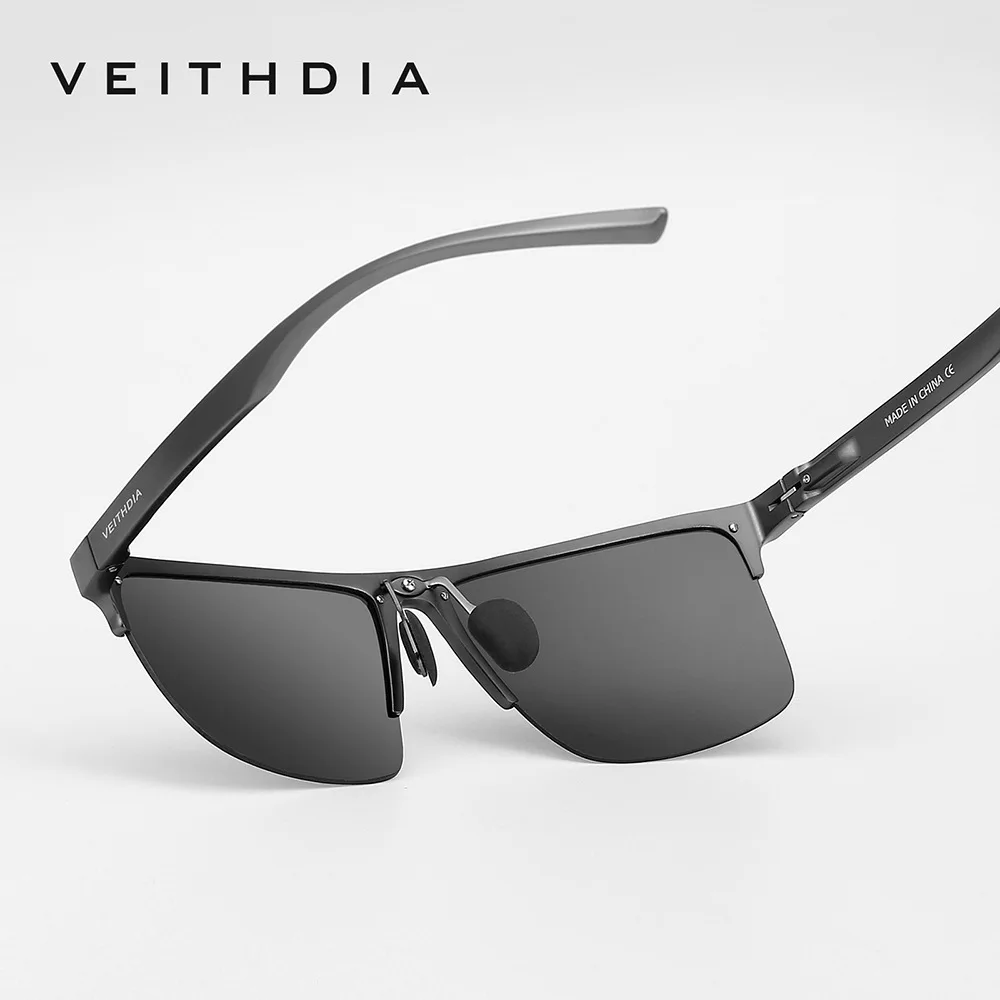 VEITHDIA نظارات شمسية مستقطبة كلاسيكية للرجال والنساء بإطار من الألومنيوم والمغنيسيوم نظارات خارجية لصيد الأسماك والقيادة 6632