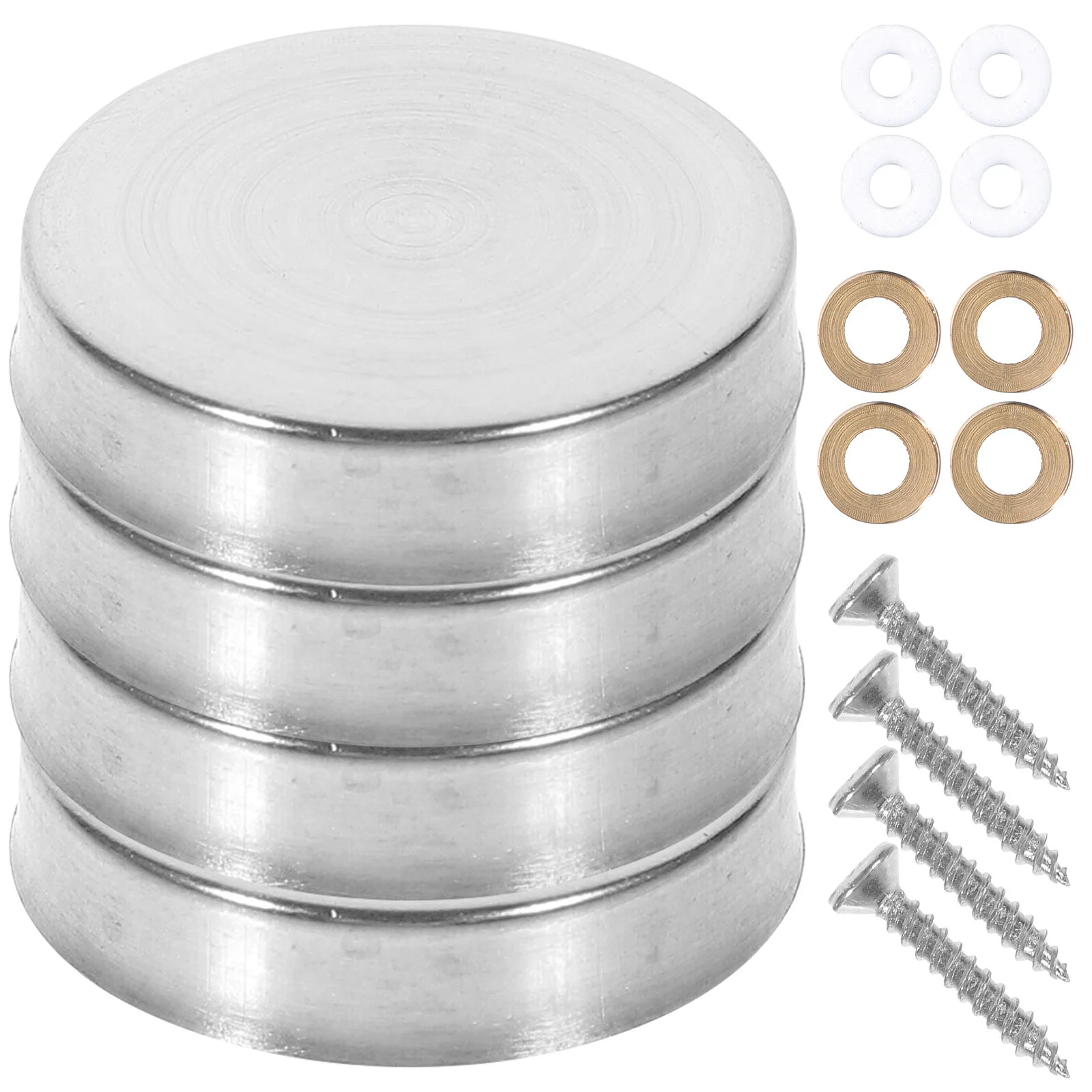 

20 Pcs Double Sided Tape Mirror Nail Decorative Cover Kits Screw Covers Caps Medium Sign Standoffs