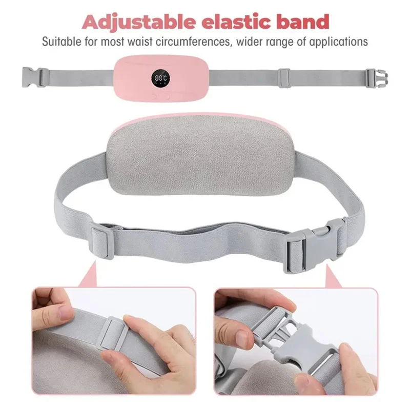

【Popular】Wearable Heating Pad For Cramps Heated Back Brace Back Warmer Heating Pad 3 Gear Electric Heating Pad Lightweights Back