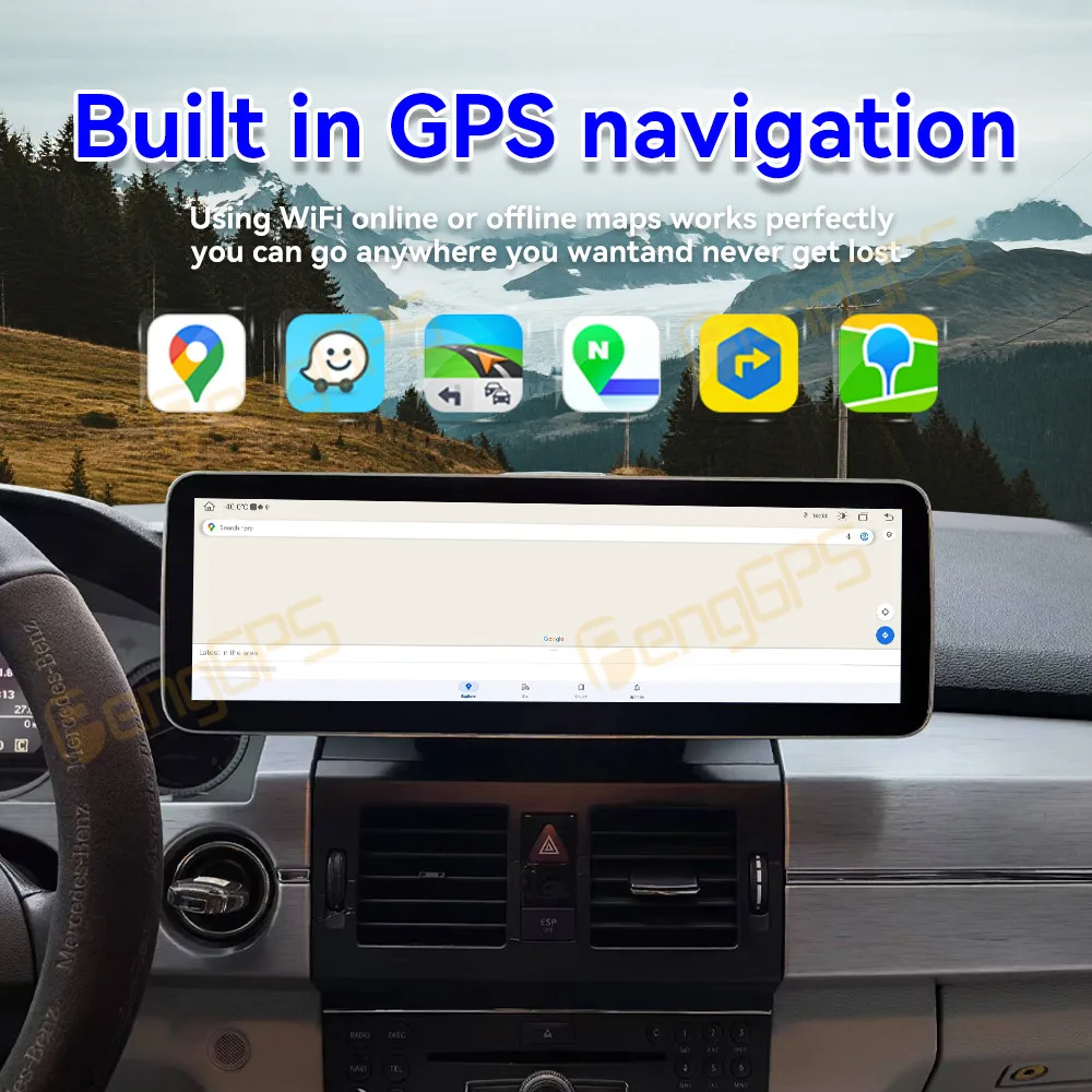 

14.9'' Andriod Screen Car Radio For Mercedes-Benz GLK 2009 2010 -2012 NTG4.0 Multimedia Player Carplay GPS Stereo 4G New Style