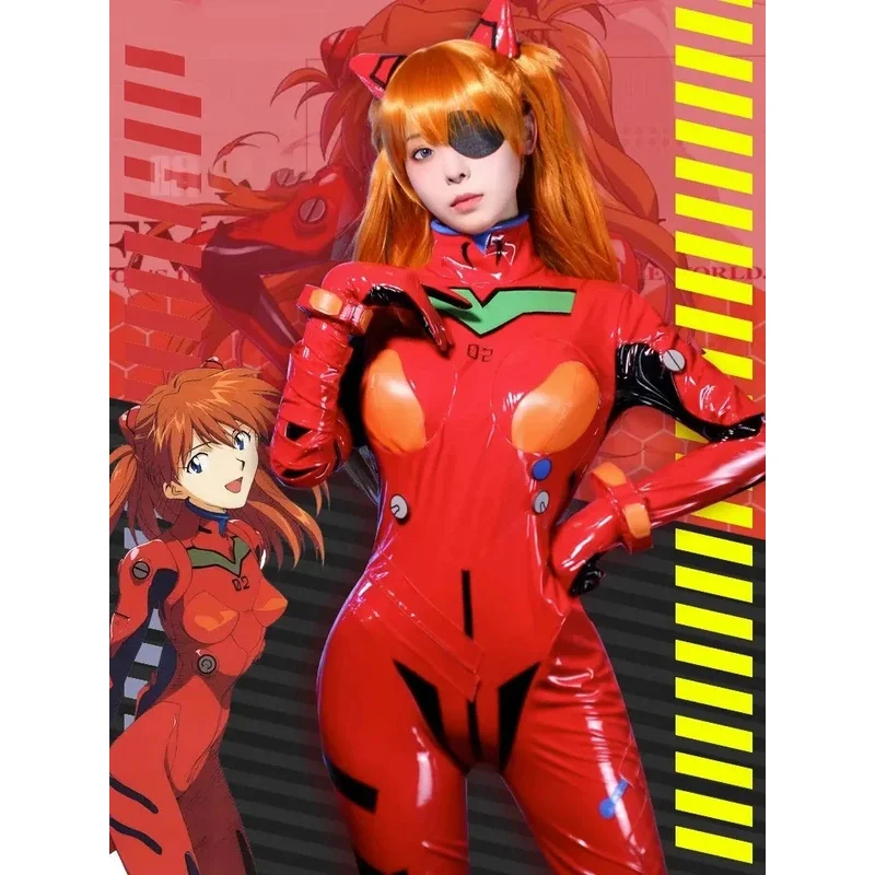 أزياء أسوكا لانغلي سوريو التأثيرية أزياء موحدة للعبة إيفا لعب الأدوار أزياء حفلات الهالوين كرنفال للنساء والفتيات mj:3