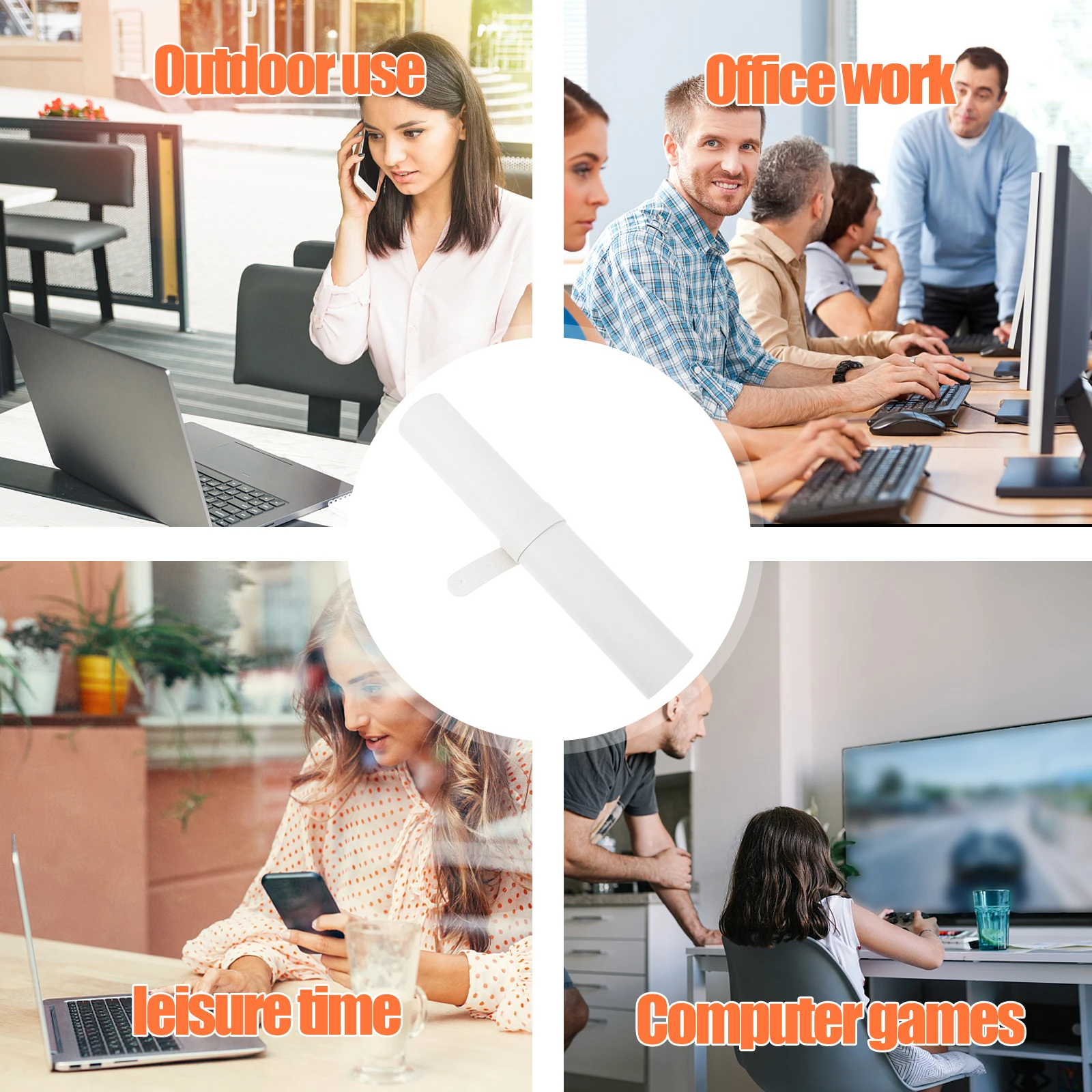 

Work Desk Mouse Pad Xxl Computer Desktop Large Mat Solid Color White for Laptop