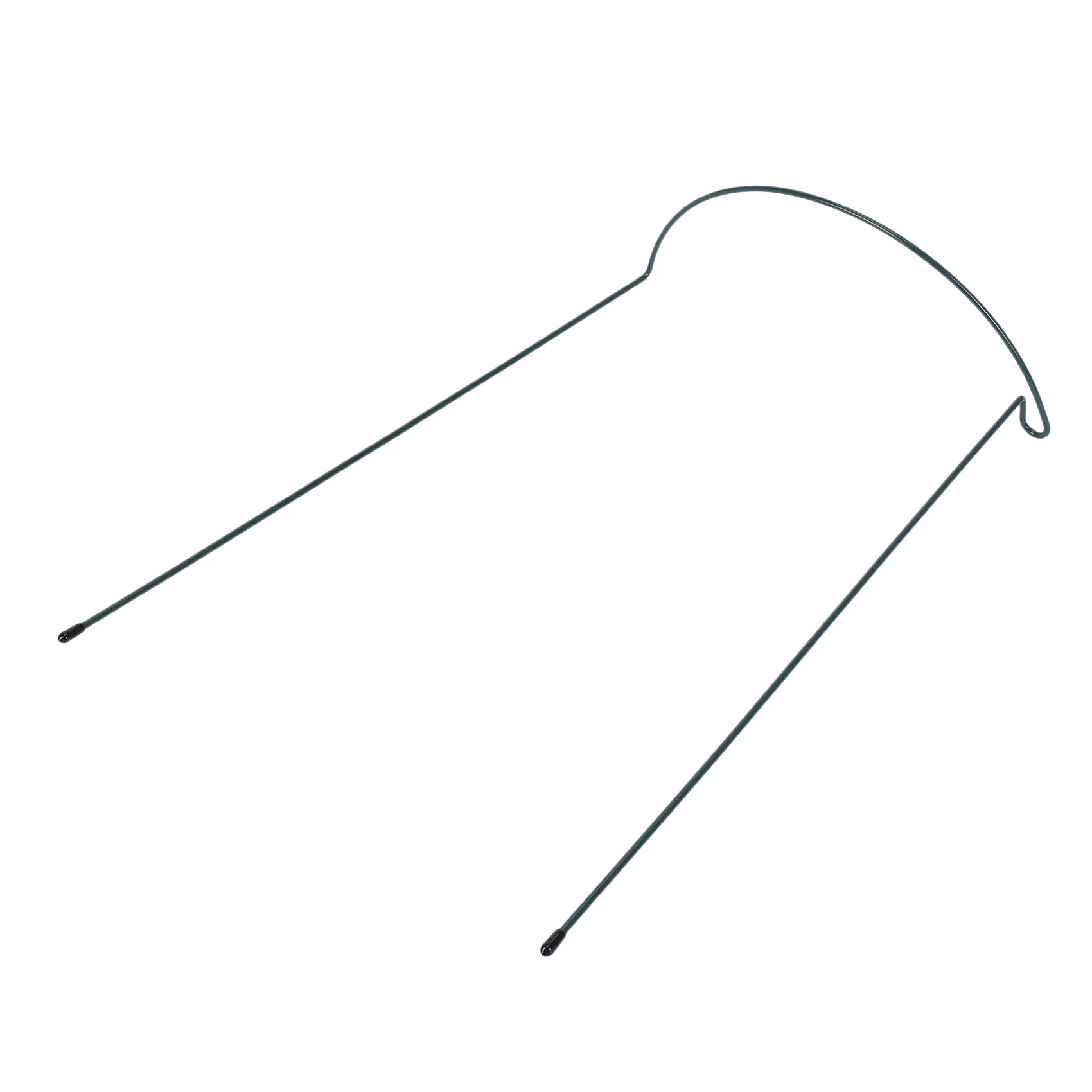 A03F-Plant Support Stake, 24-Pack Half Round Metal Garden Plant Supports, Green Garden Plant Support Ring, Garden Border