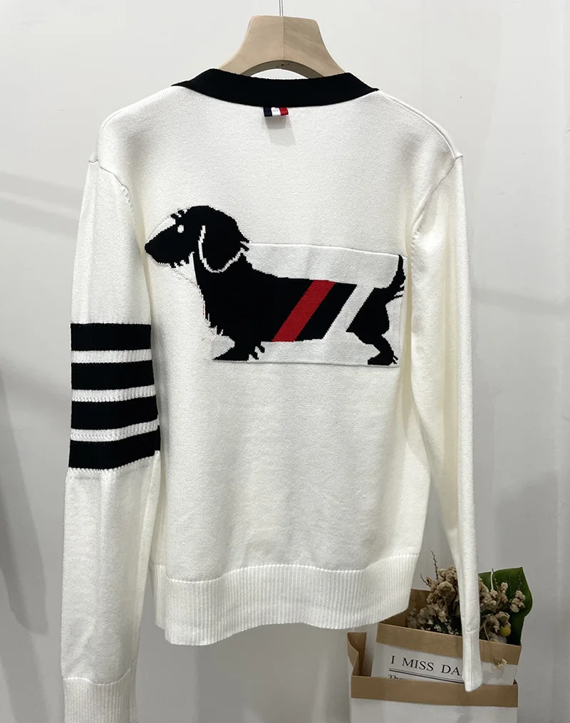 2023 TB cardigan women\'s cashmere cardigan women\'s sweater knitted cardigan jacket street Harajuku fashion sweater cardigan