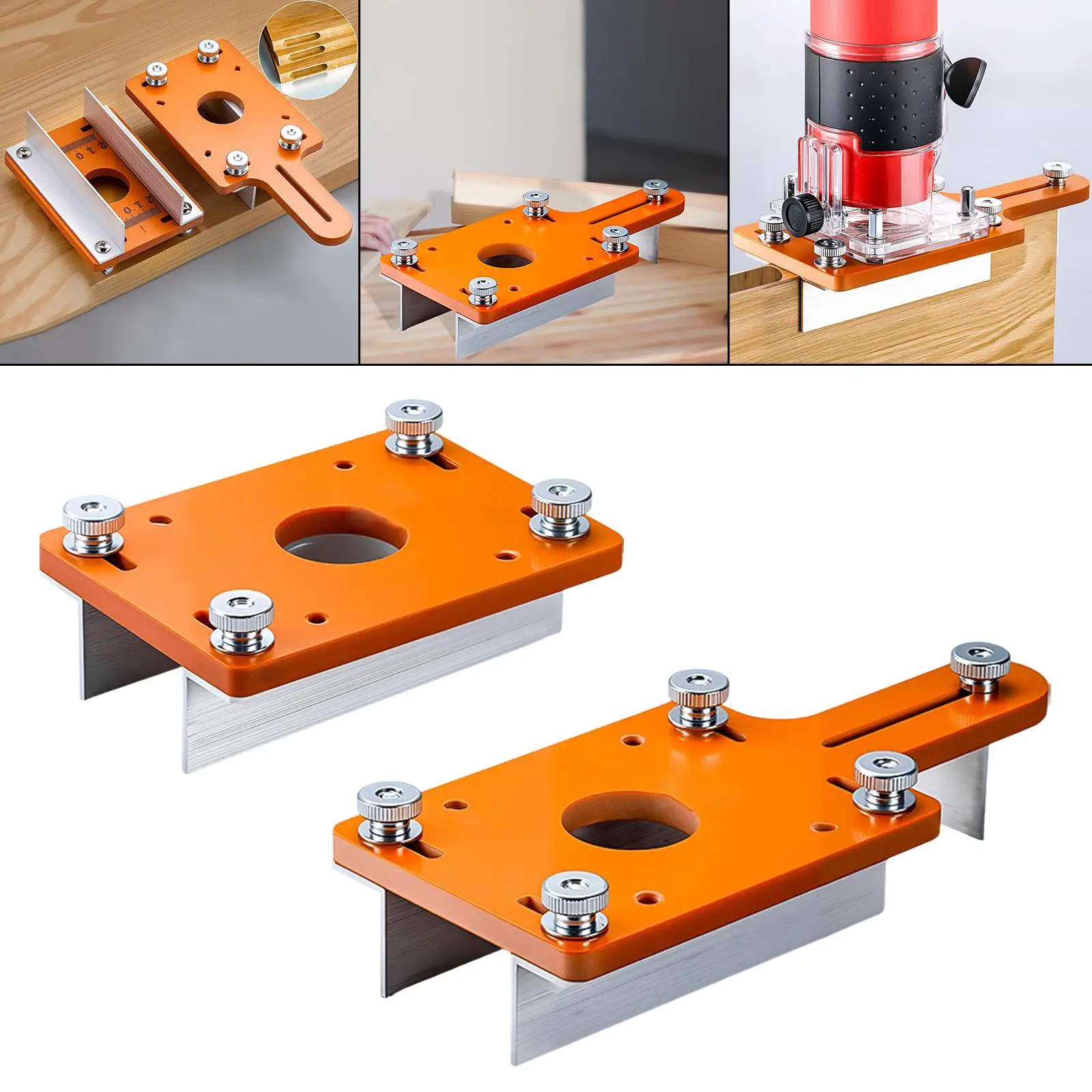 Wood Router Table Insert Plate Multipurpose Slotted Bracket for Cupboard Furniture Wardrobe Woodworking Decoration Workers