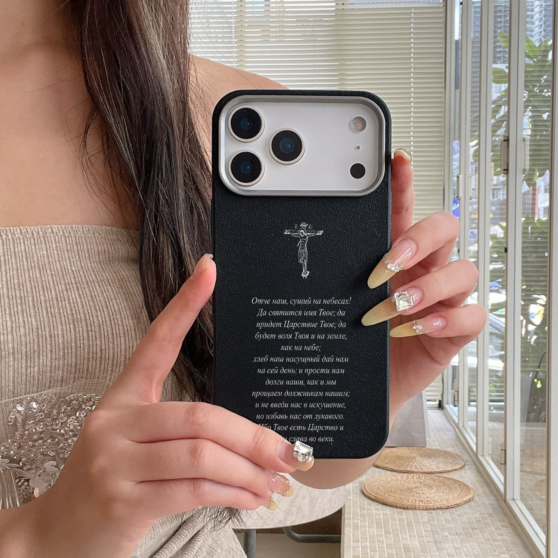 Luxuriöse Good Friday Kreuz-Hülle für iPhone 16 17 15 Pro Max Hüllen iPhone 17 11 12 13 ProMax 14 15 16 Plus 8 XS XR Stoßfeste Abdeckung – Detail 8