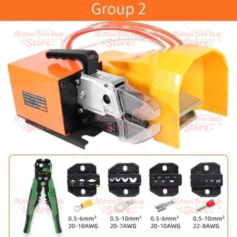 Pneumatic Terminal Crimping Machine, Cold Crimp Tool