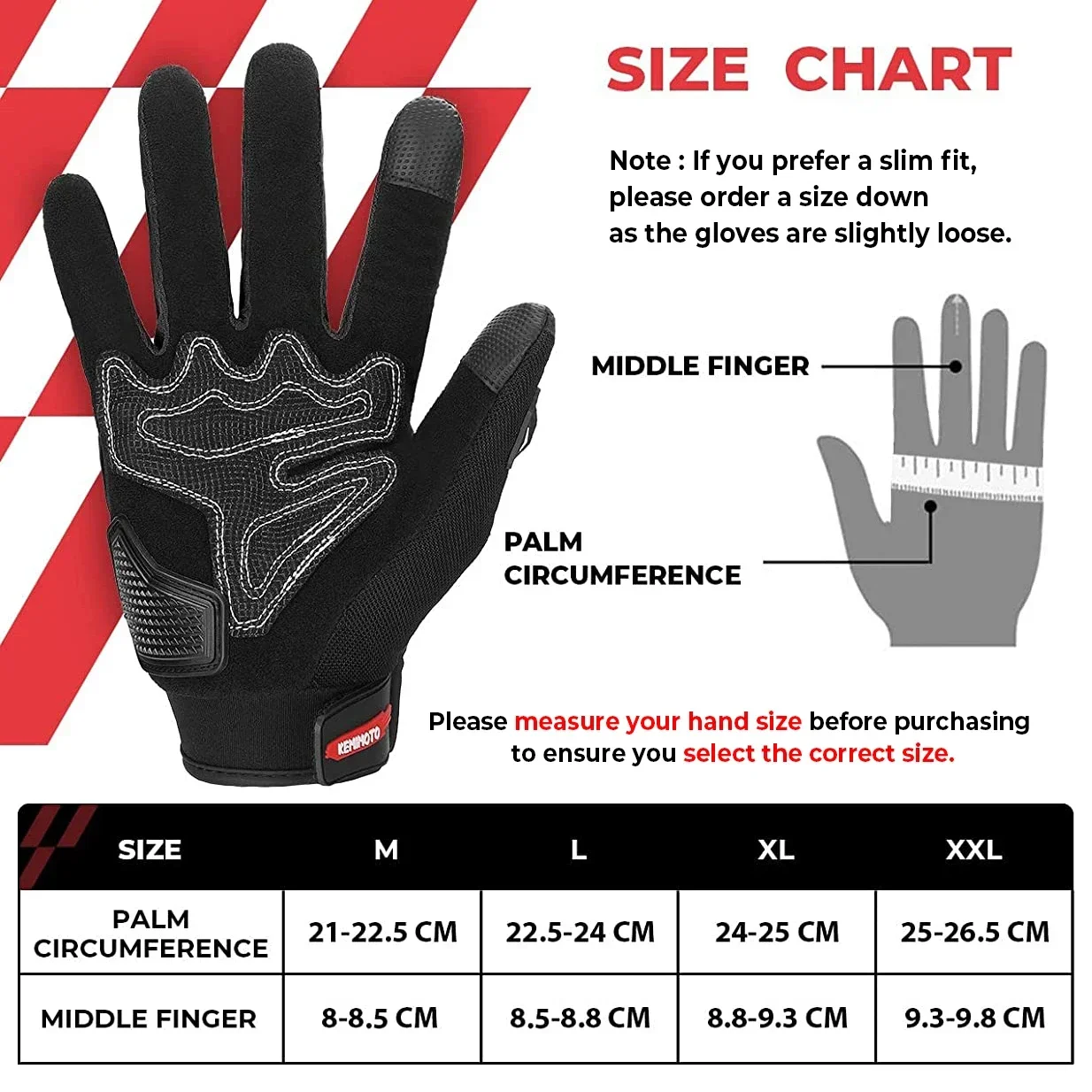 KEMIMOTO CE Summer Moto Gloves Touch Screen Sports Luvas Motorcycle Protective MTB Guantes Gloves For Men Women Black